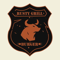 Rusty Grill Burger logo.
